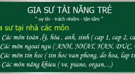 Dịch vụ dạy kèm tại nhà quận Cái Răng – Cần Thơ